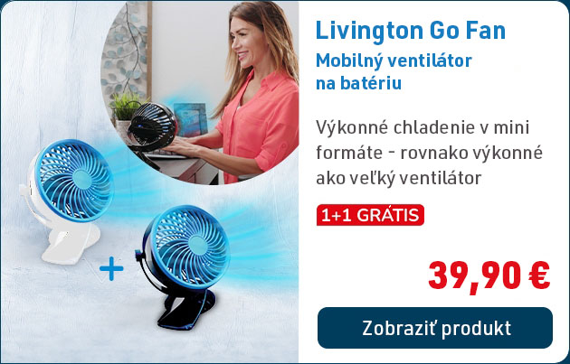 Livington Go Fan mobilný ventilátor na batériu