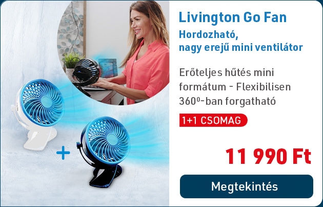 Livington Go Fan mobil akkumulátoros ventilátor