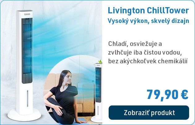 Livington ChillTower - Štíhly a výkonný ochladzovač vzduchu